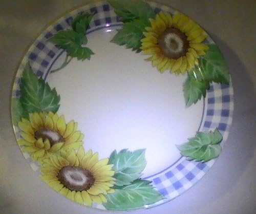 Corning Corelle Sunsation Sunflowers Dinner Plates Set of 4