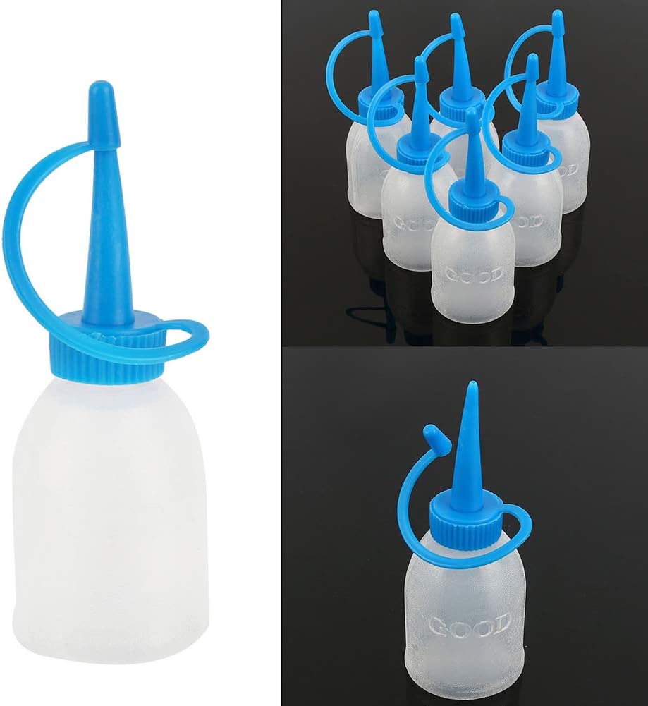 6-Piece Industrial Squeeze Bottles Set Premium Leak-Proof Durable Kitchen Crafts Use