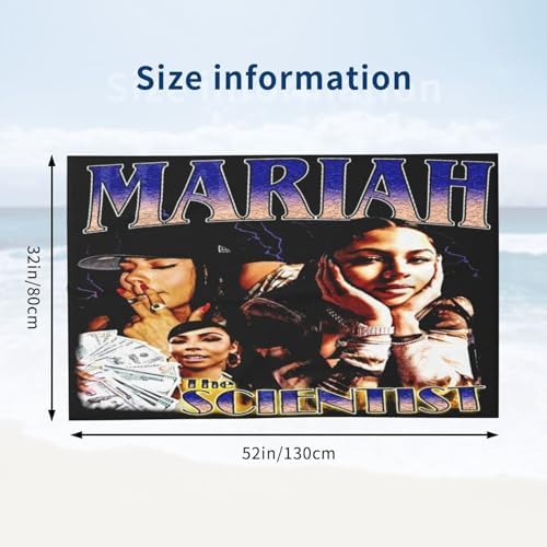 Connect with Mariah The Music Scientist 32x52 inch Quick Dry Microfiber Bath Towel