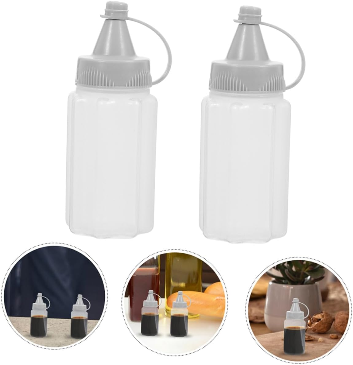 Alipis Reusable Squeeze Dispenser - 4-Piece Kit
