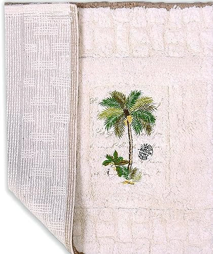 Tropical Palm Bath Mat