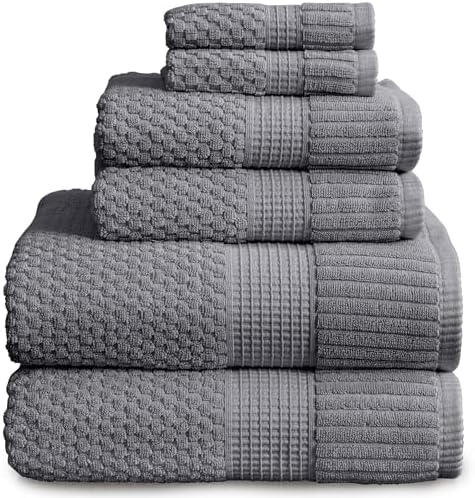 NY Loft 100 Cotton Towel Set 6 Piece