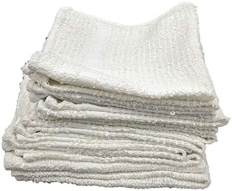 Marquis Mills 12x12 Reusable White Cotton Washcloths