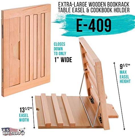 US Art Supply Hampton Large Wooden Easel Stand