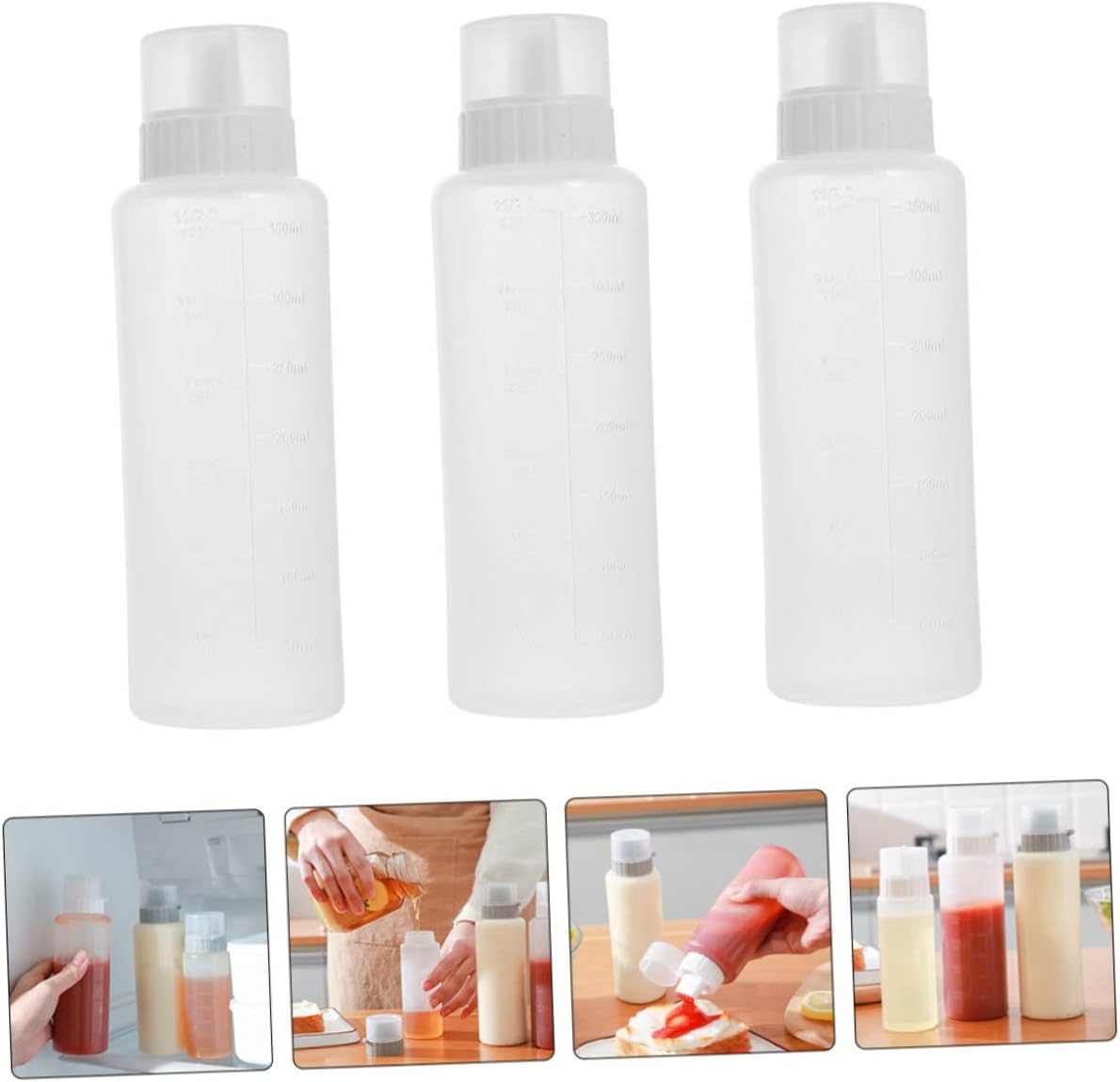 Cabilock 3-Piece Salad Dressing Squeeze Bottles Done Right Every Time