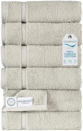SALBAKOS Premium 6 Piece Hand Towels Set
