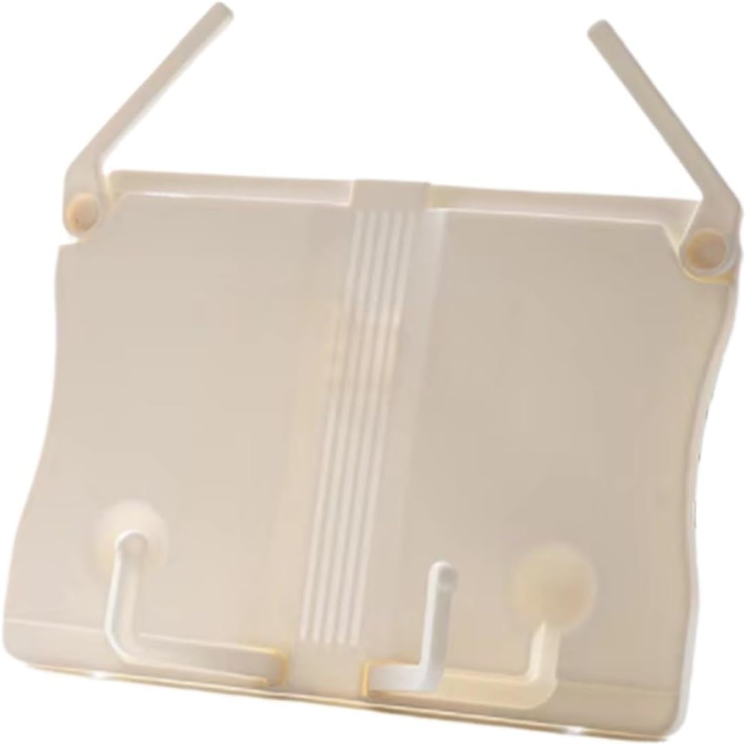Adjustable Beige Recipe Book Holder for Kitchen Office