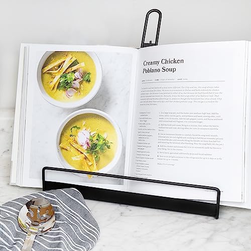 AuldHome Rustic Black Metal Cookbook Stand 1