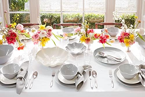 Portmeirion Sophie Conran Floral Serenity 4-Piece Set 11 Inch Stoneware