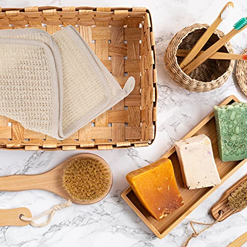 Five-Piece Exfoliating Bath Towels Set for Body and Face Care