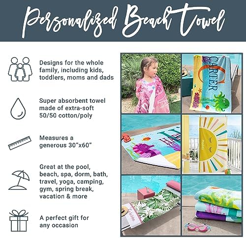 Personalized Roadtrip Beach Towel