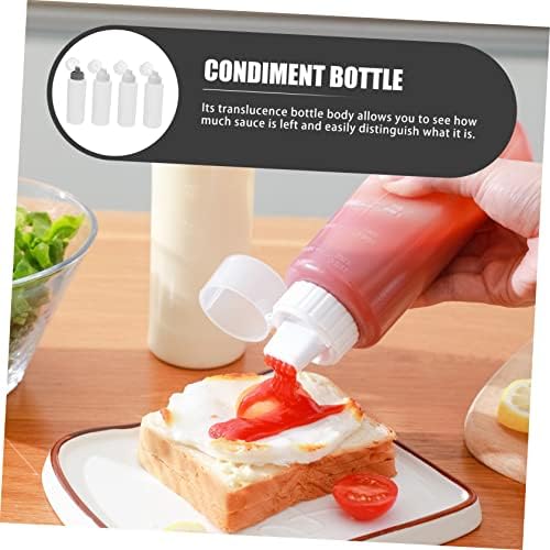Safe Leak-Proof Squeeze Bottles for Dressing Sauce 350ml x4