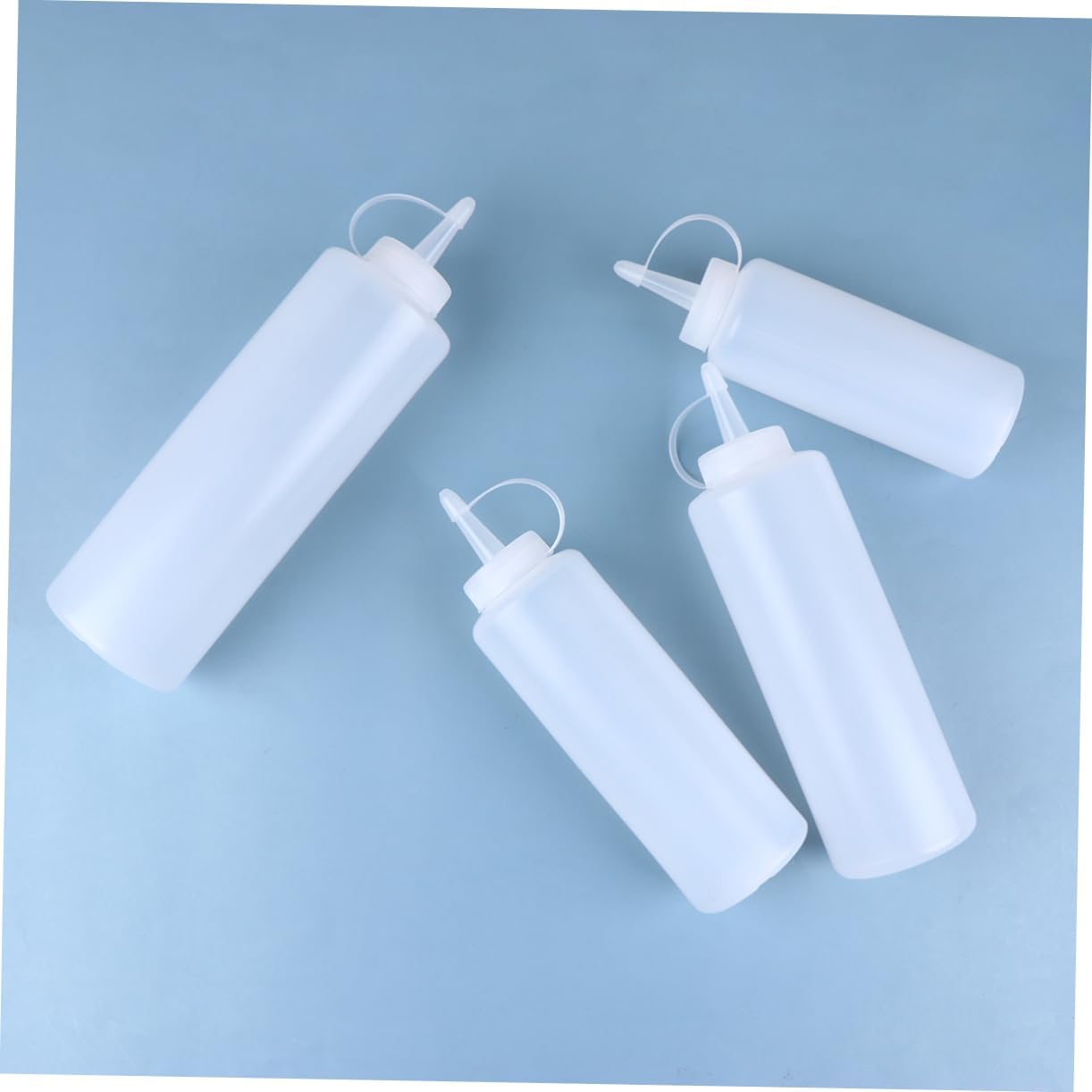 Cabilock 4pcs Salad Dressing Shaker Bottles Squeeze Containers