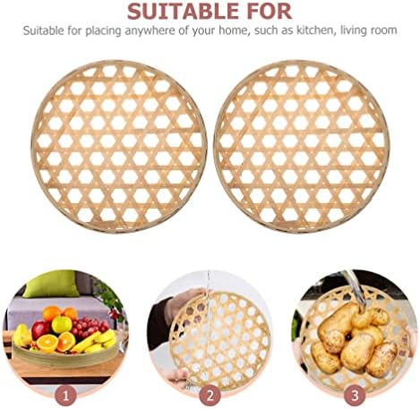 Bamboo Sieve Basket Set 2-Pack