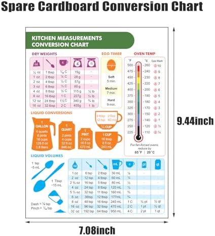 Bamboo Kitchen Cookbook Stand with Conversion Chart