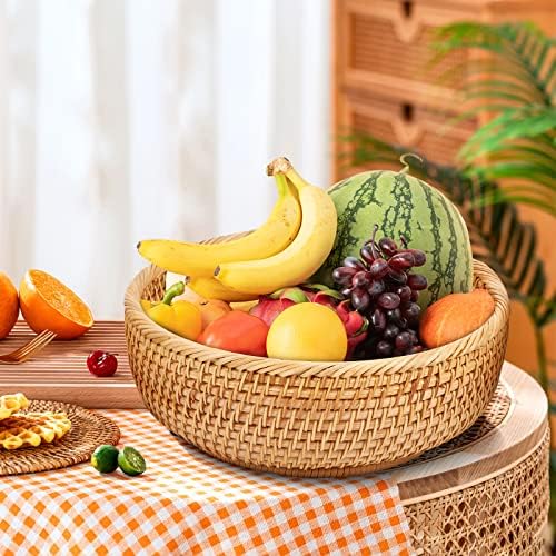 Natural Rattan Hand-Woven Small Fruit Basket