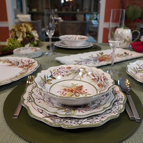 Certified International Winter Forest Dinnerware Set 12 Pc