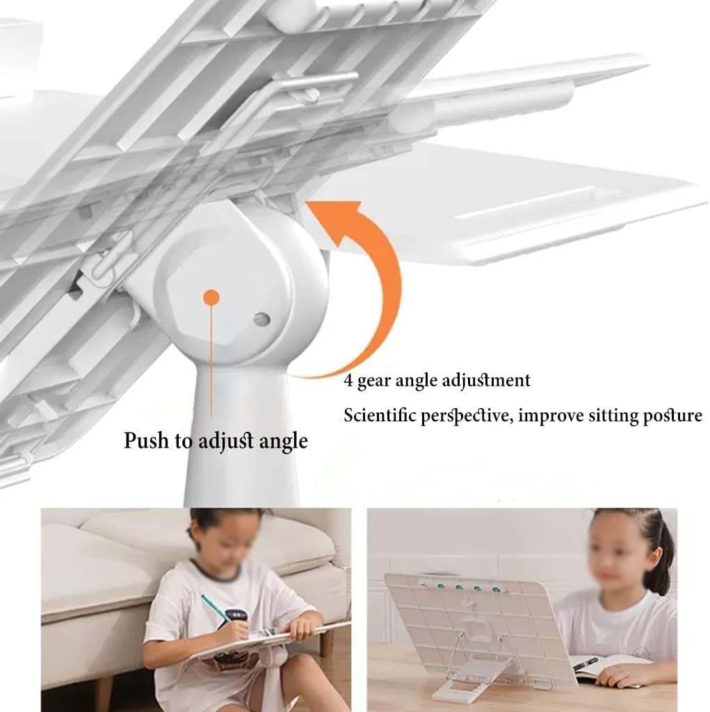 FaLkiN Adjustable Cookbook Stand Foldable Reading Holder for Desk and Kitchen