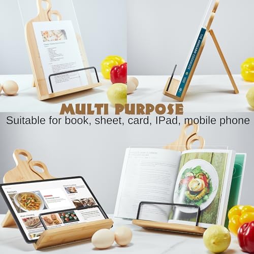 Bamboo Grandma Recipe Stand Comfort Style for Dependable Grandmas