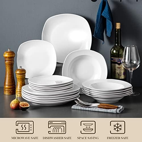 Malacasa Dinnerware SetNO-TOXIC Durable Dinnerware for 6