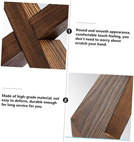 PRETYZOOM Elegant Wooden Recipe Stand for Kitchen Countertop