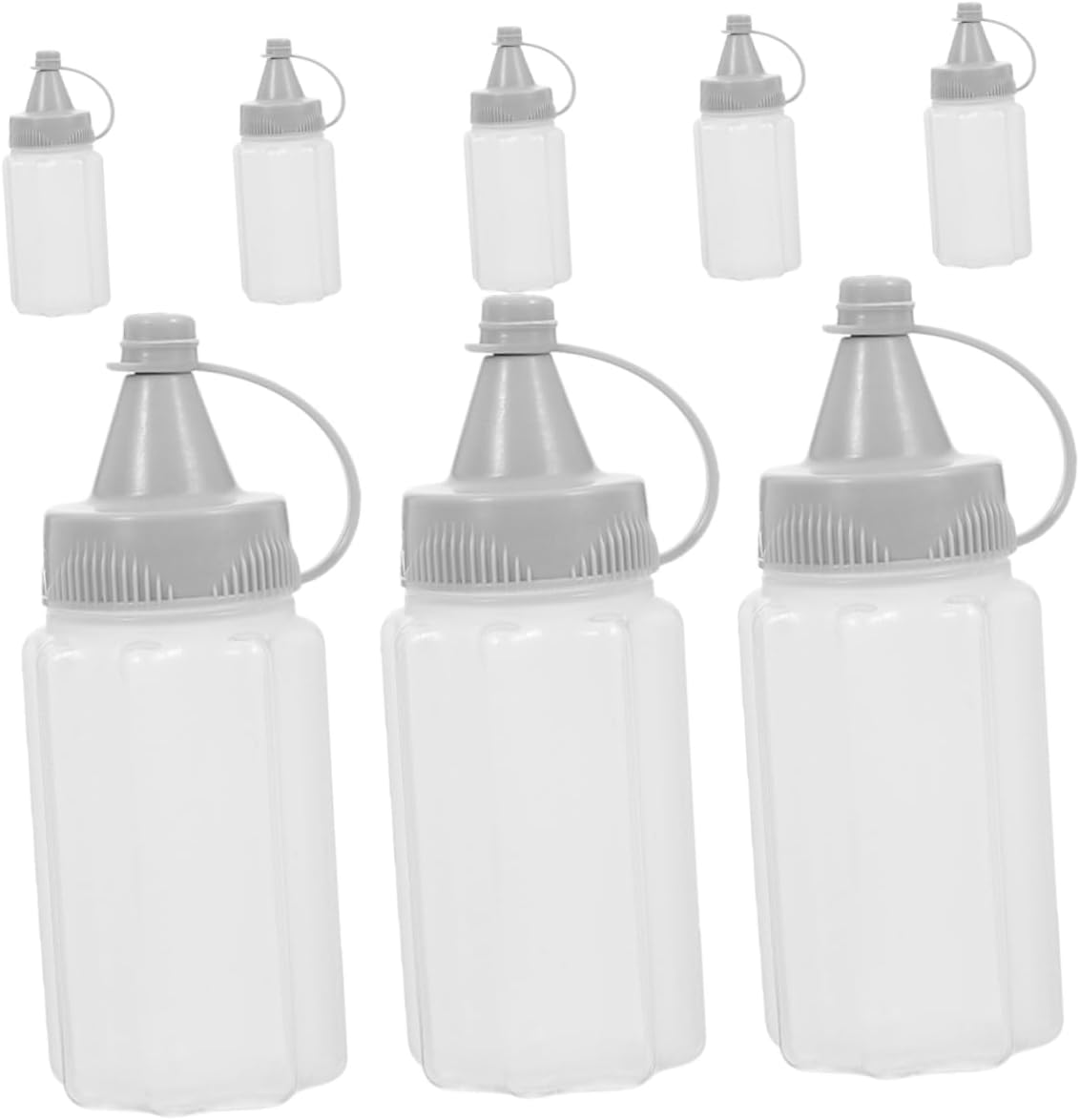Alipis 8PCS Reusable Condiment Squeeze Bottles