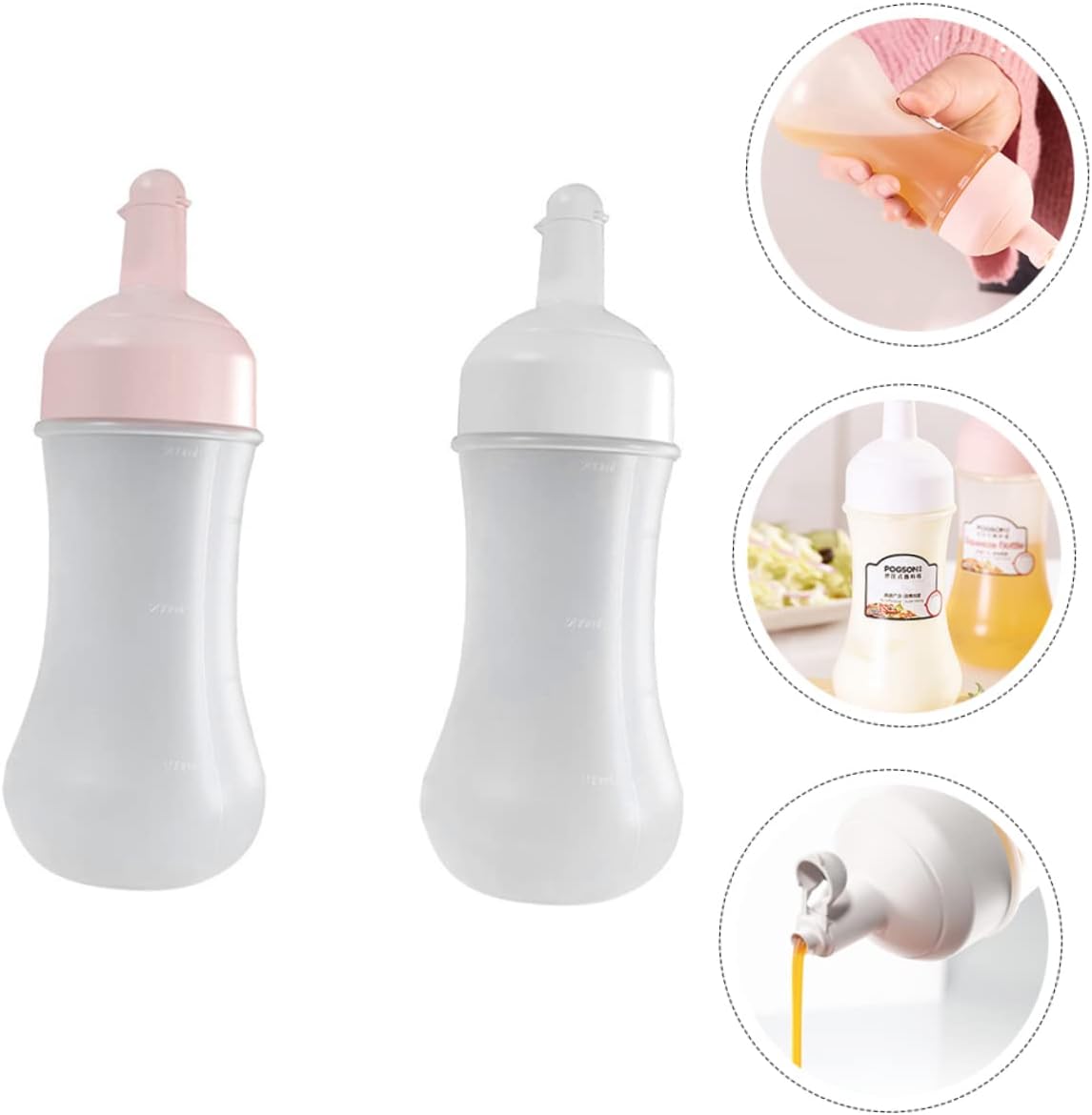 Cabilock 350ml Ketchup Squeeze Bottle - Durable Messy Safe Reliable for Kitchen Use