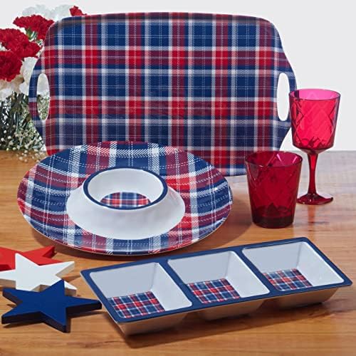 Patriotic Melamine Dinner Plates by Certified International