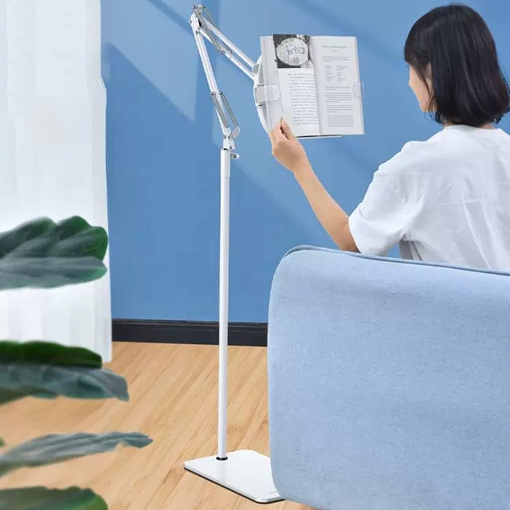 Hands-Free Reading Stand for Books Laptops Adjustable with Double Pen Slots