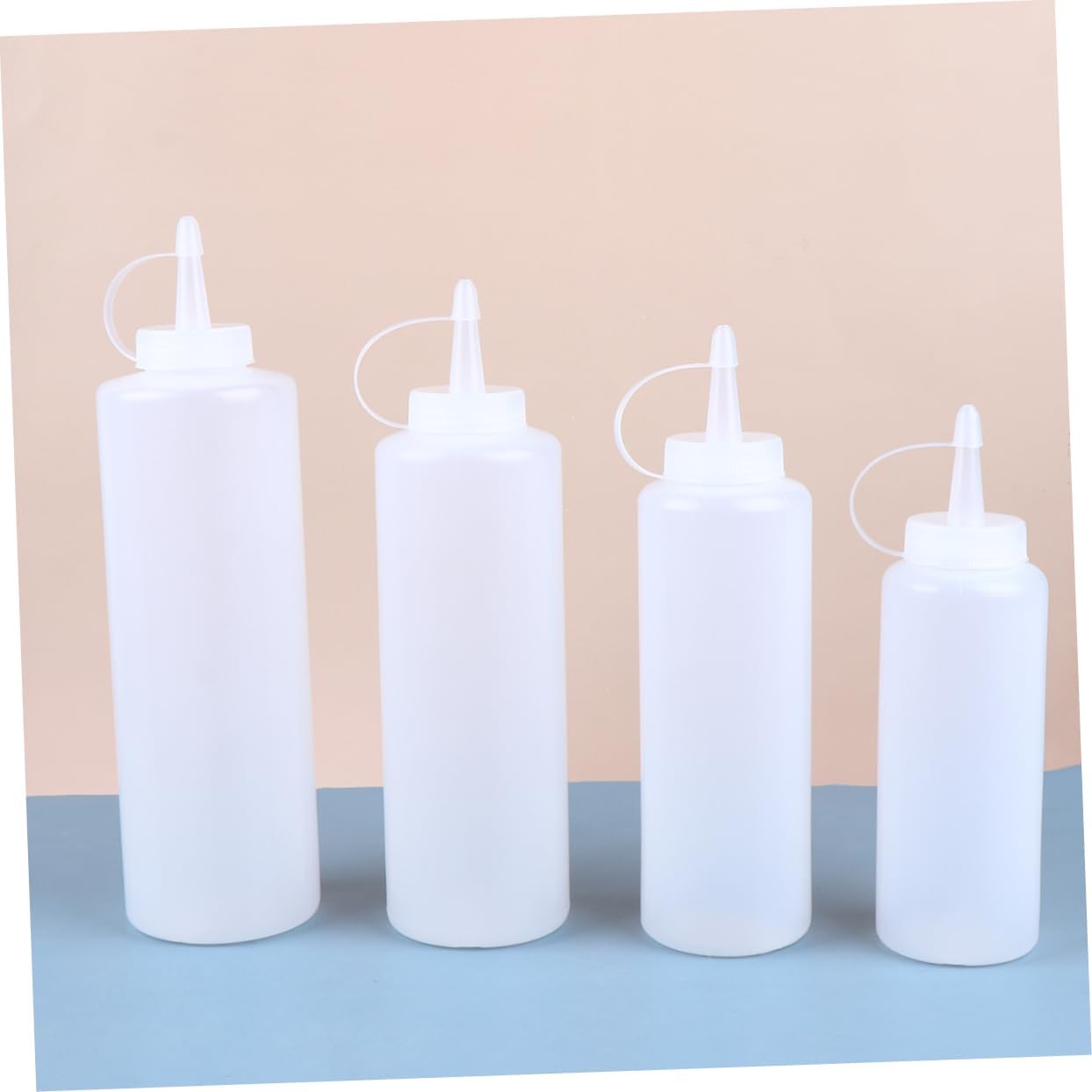 Cabilock 4pcs Salad Dressing Shaker Bottles Squeeze Containers