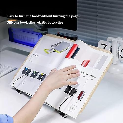 JACCOSLarge Wooden Cooking Book Stand Adjustable Height Foldable