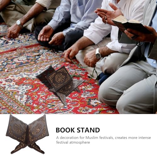 BESTOYARD Wooden Quran Book Stand Foldable Religious Holder
