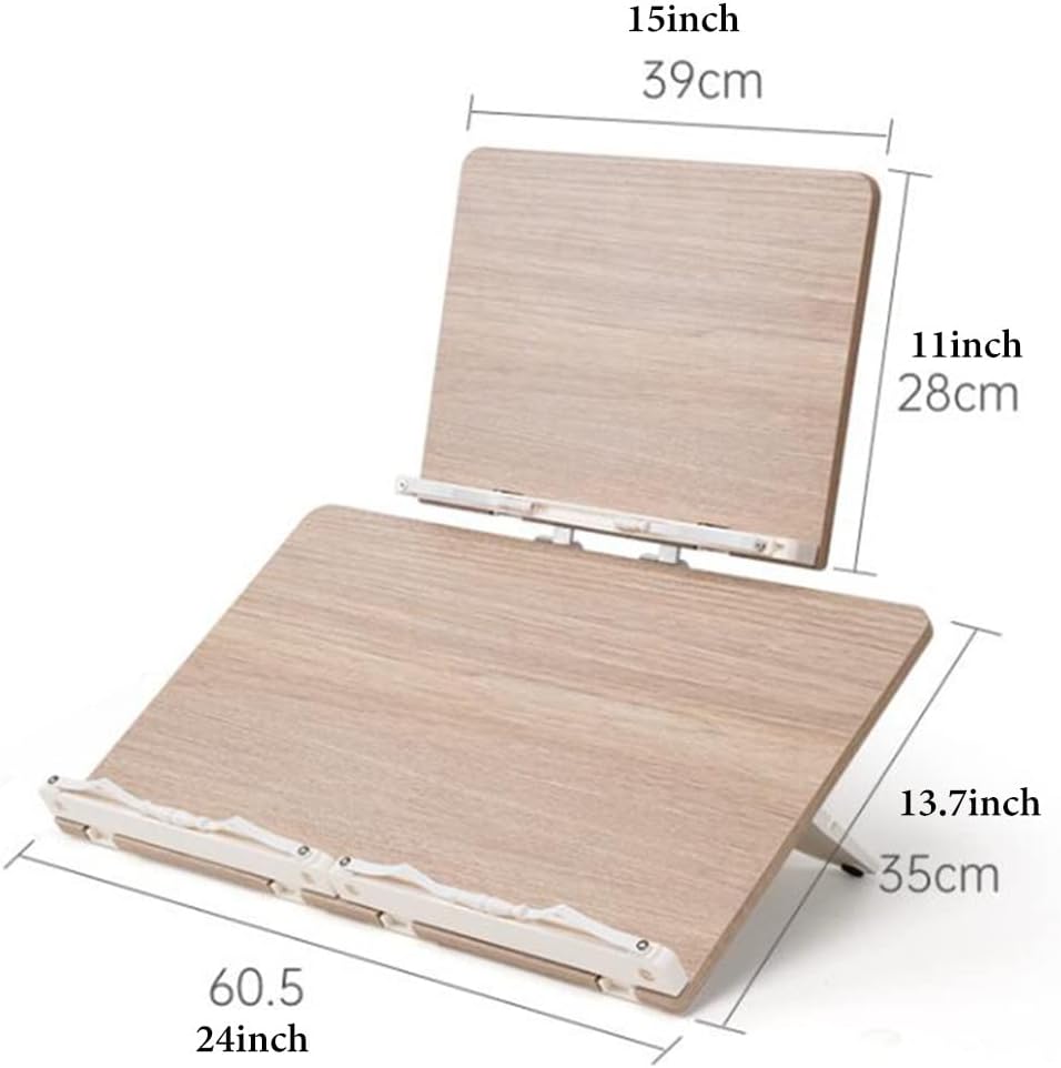 UHRLGHS Adjustable Double-Layer Book Stand for Reading Textbook Laptop and Music
