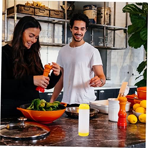 Cabilock Dual-Head Sauce Bottles - Portion Control No-Spill