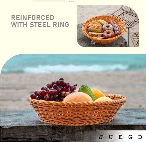 JUEGD 118x3 Round Woven Basket Heavy Duty Waterproof