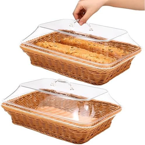 Imitation Rattan Baskets for Living Room Kitchen Dinning table