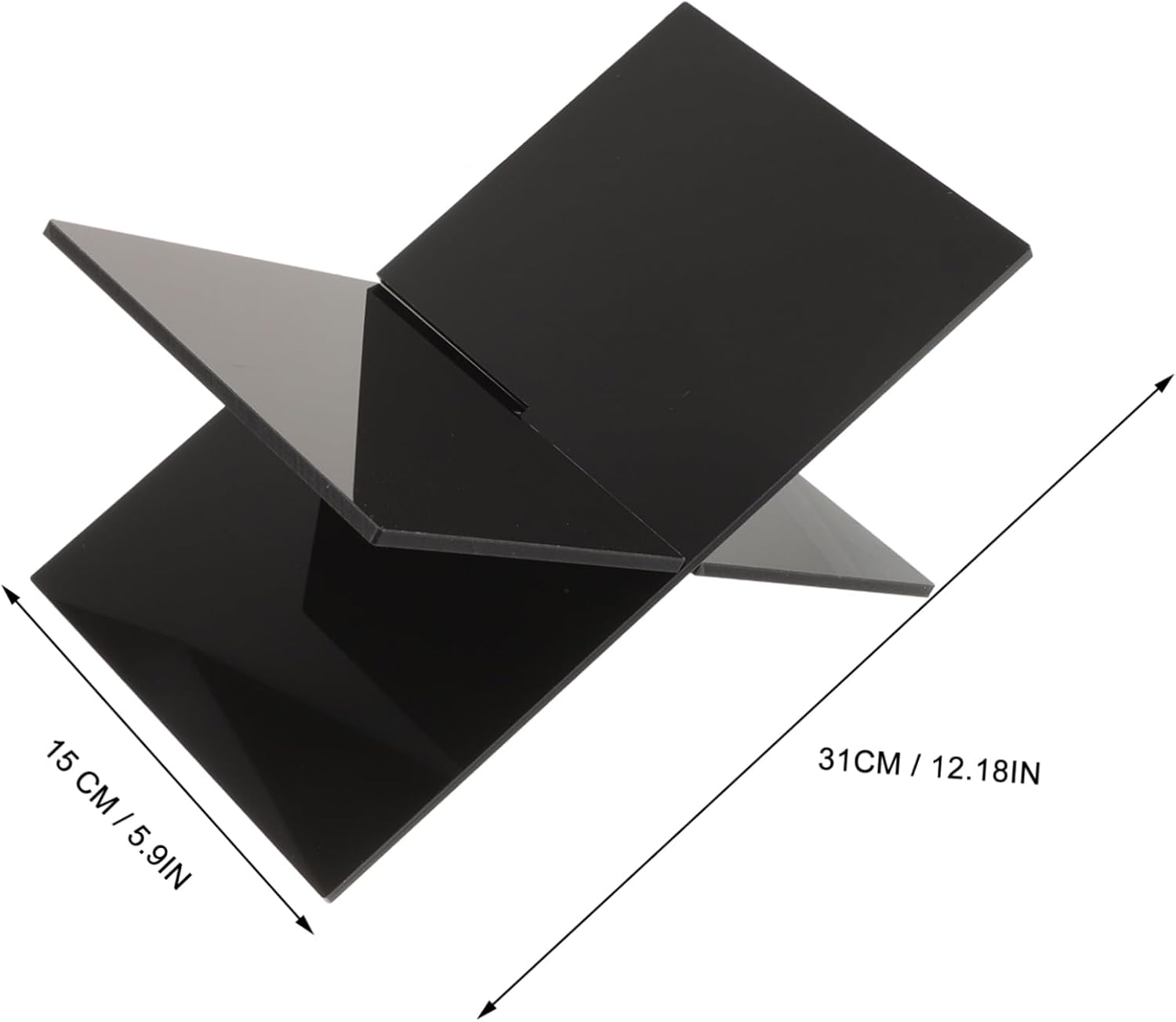 Childrens Bookshelf Holder - Black and Modern Acrylic