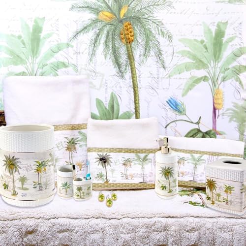 Tropical Palm Bath Mat