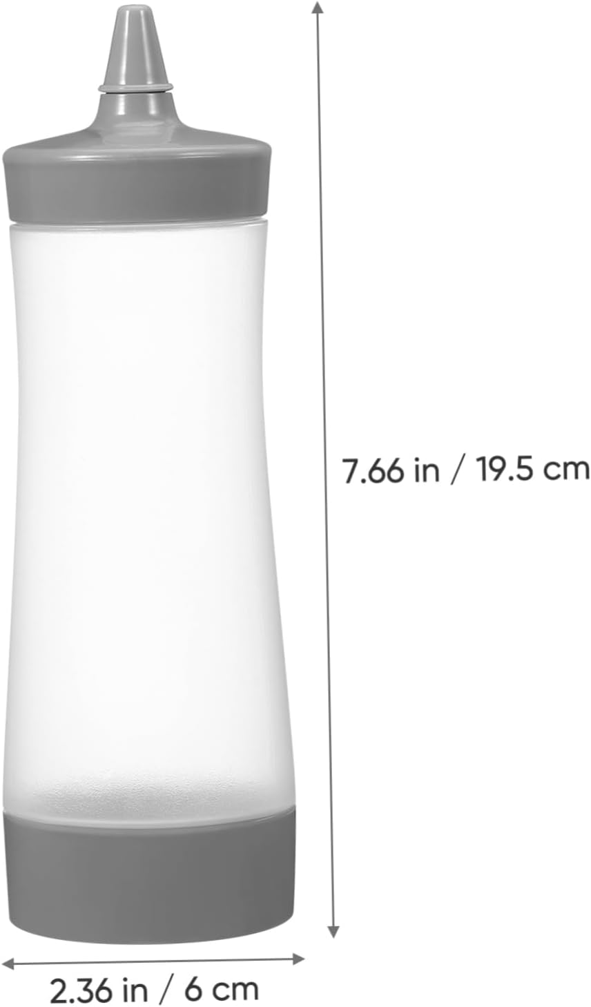 OKUMEYR Premium 4Pcs Condiment Squeeze Bottles Set