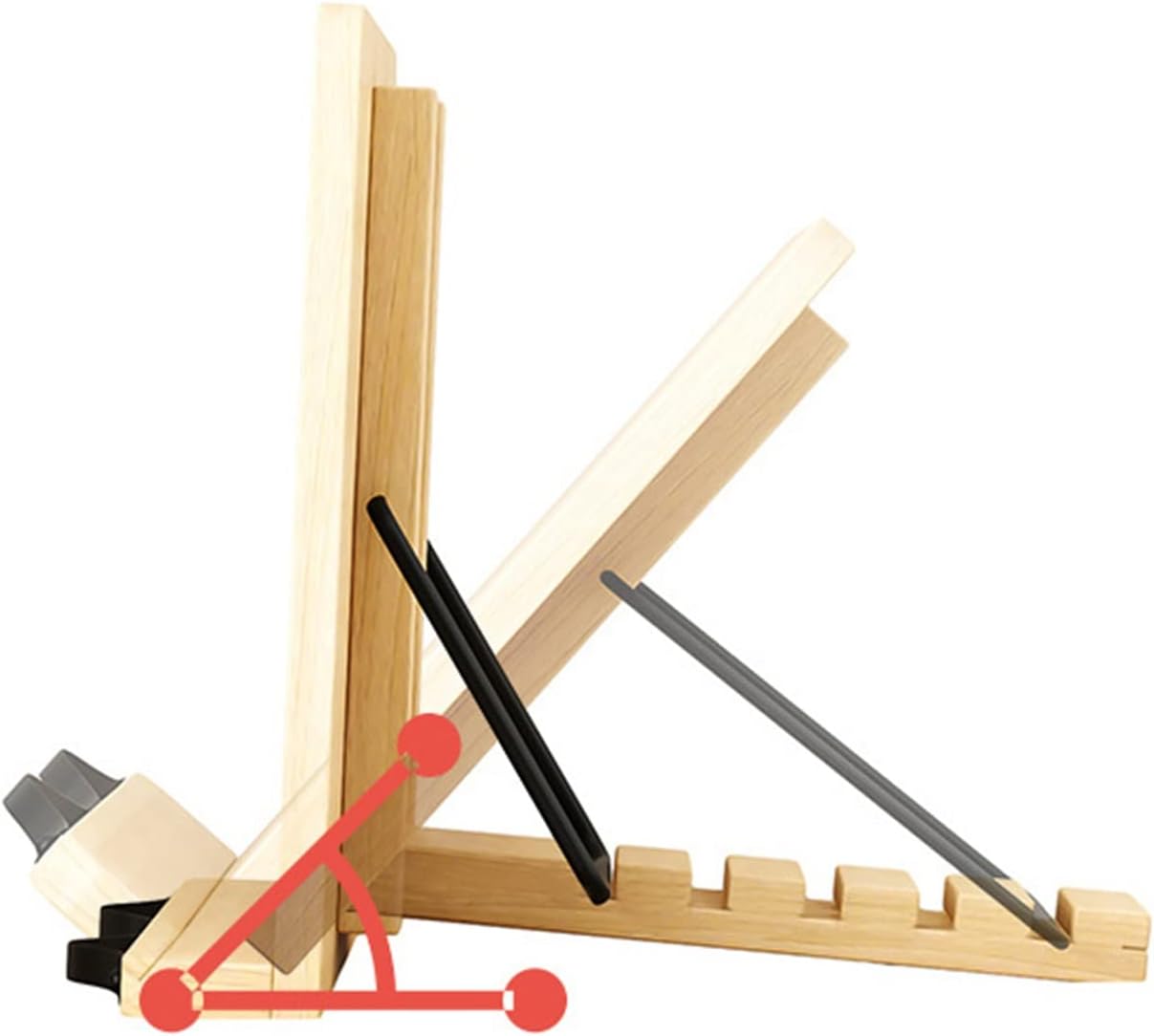 Multi-Functional Book Stand with Adjustable Angle