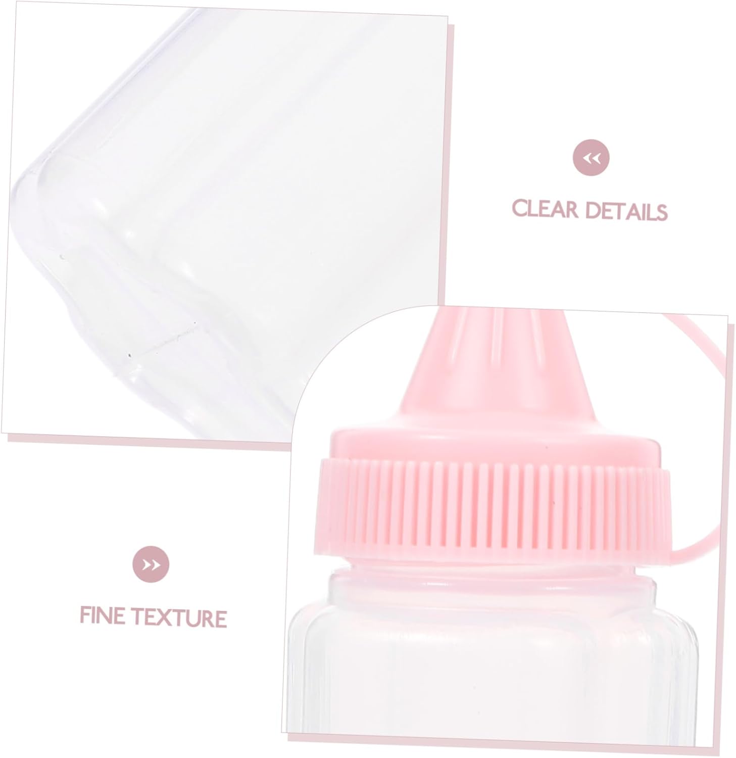 Cabilock Pink Mustard Squeeze Bottle for BBQ and Kitchen Use