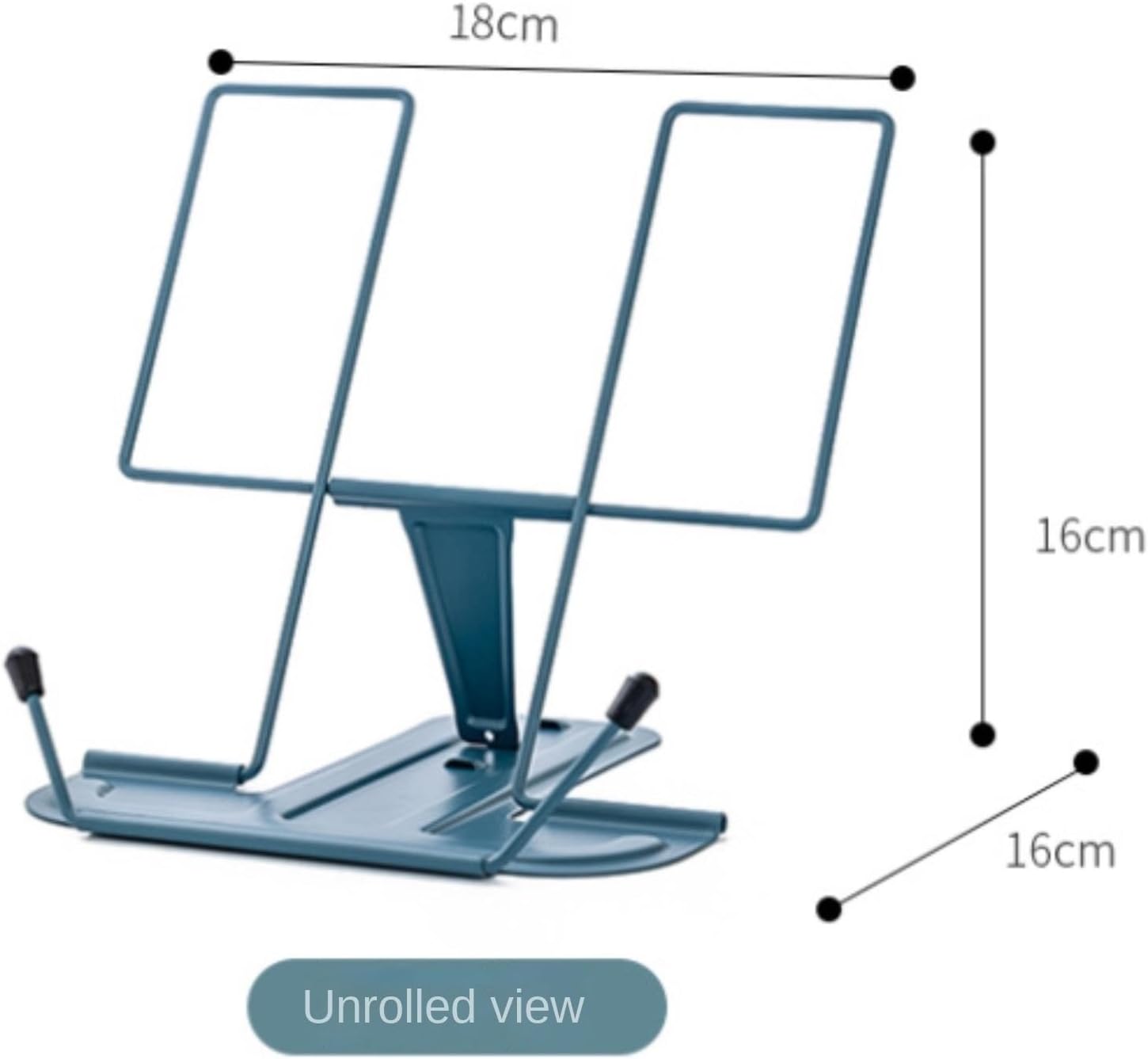 Adjustable Desk Cookbook Holder Ergonomic Portable