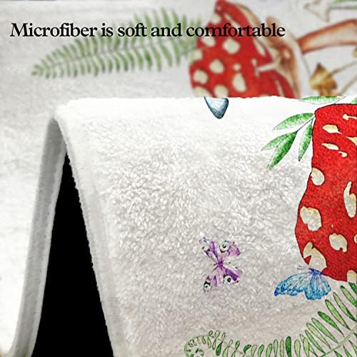 Twyt Decor Mushroom Imitation Cashmere Bathroom Mat Rug