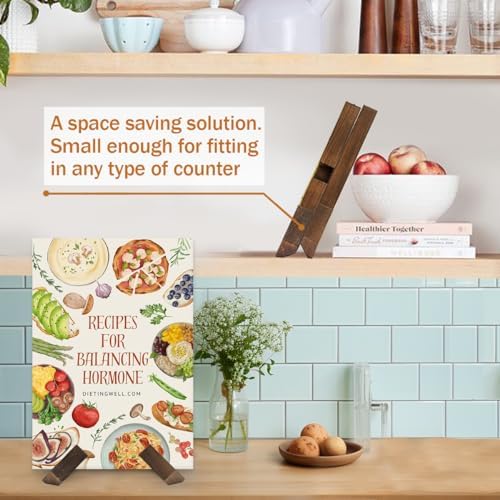 Handmade Wooden Cookbooks Holder