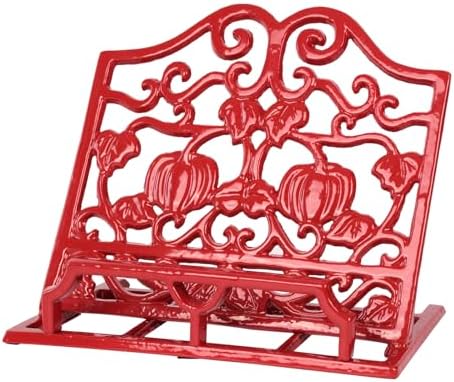 Vintage Cast Iron Recipe Stand Pumpkin Design