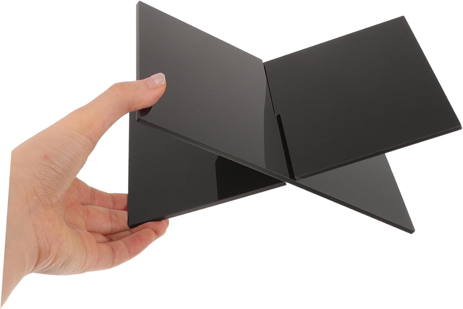 Childrens Bookshelf Holder - Black and Modern Acrylic