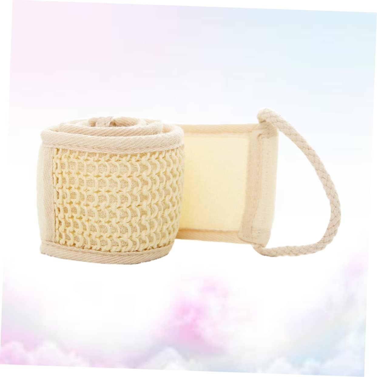 Beige Exfoliating Bath Towel