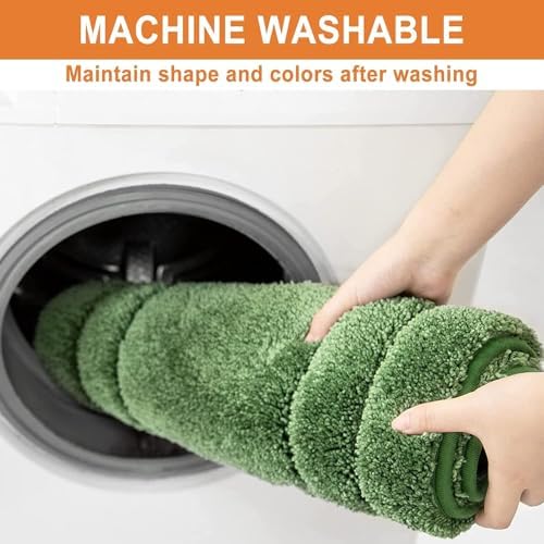 Premium Soft Bath Mat Non-Slip Quick Dry Green