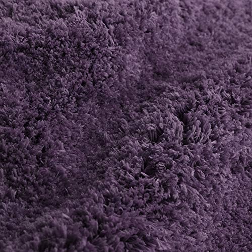 Clara Clark 3 Piece Bath Rug Set Purple