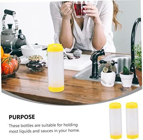 FETECHL Plastic Squeeze Bottles - 20oz for 2